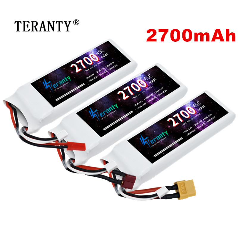 Drone Carrera Rc - 1/3PCS 2S 7.4V Lipo Battery 2700mAh