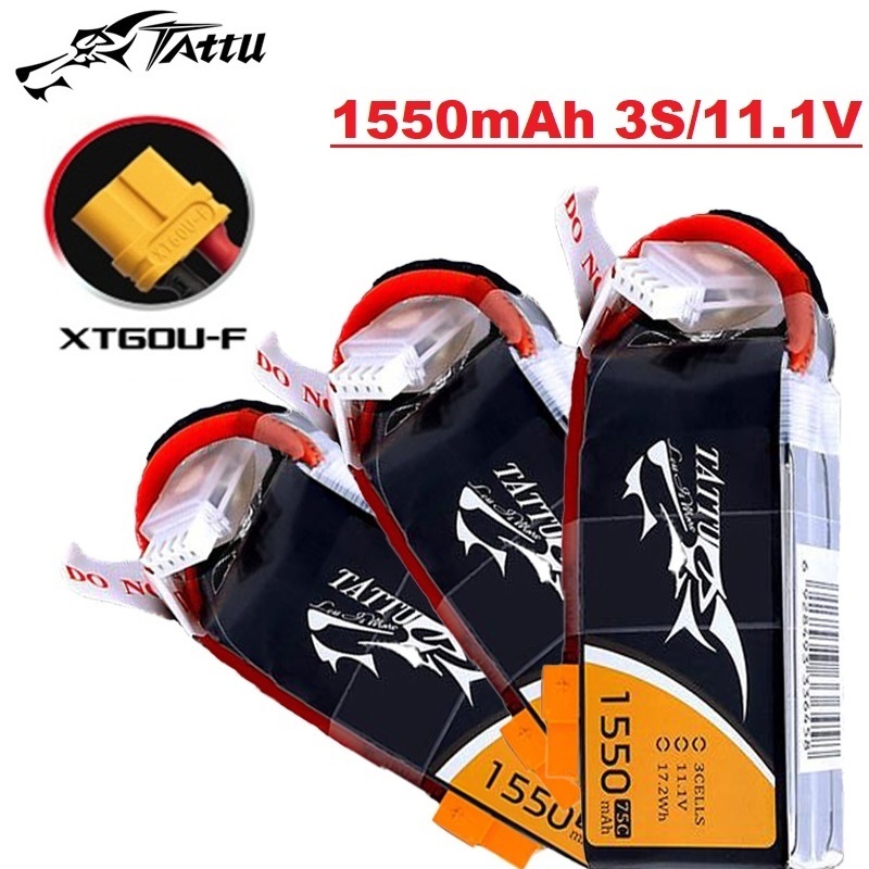 Drone Carrera Rc - TATTU 3S 11.1V 1550mAh 75C LiPo