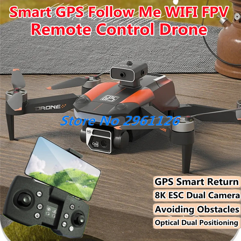 Brushless Smart GPS Follow Me  - Drone Smart Rc Foldable review and price