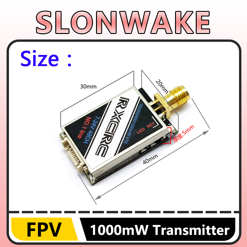 SLONWAKE  5.8G 48CH 1W VTX 100 - Drone Rc1 review and price