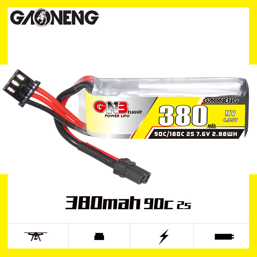 GNB 2S 7.6V 380mAh 90C/180C Li - Drone Carrera Rc review and price