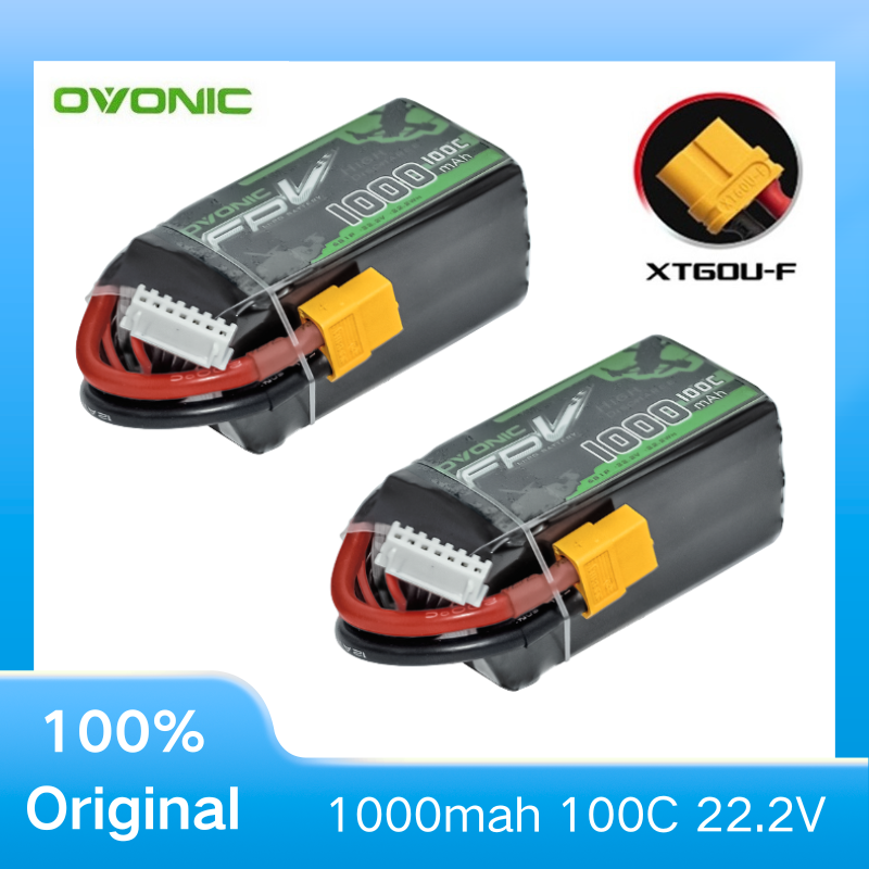 2Pcs OVONIC 1000mAh 100C 22.2V - Drone Carrera Rc review and price