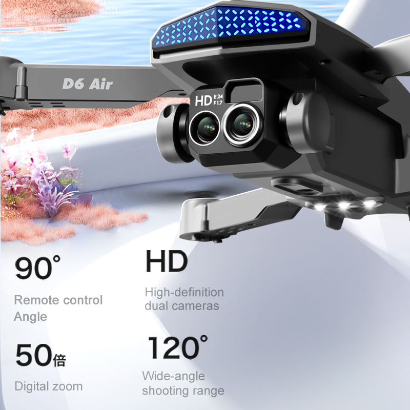D6 Air Smart Camera Drone Fold - Drone Smart Rc Foldable review and price