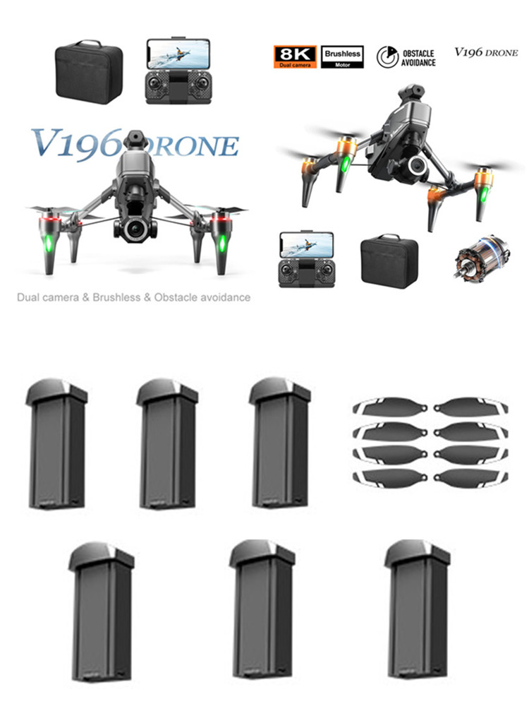 V196 Brushless RC Drone 3.7V 1 - Drone V196 Rc review and price