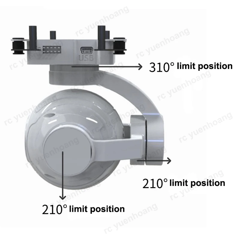 SkyDEl1PCS 2-axis 3-axis VTS P - Drone Without Rc review and price